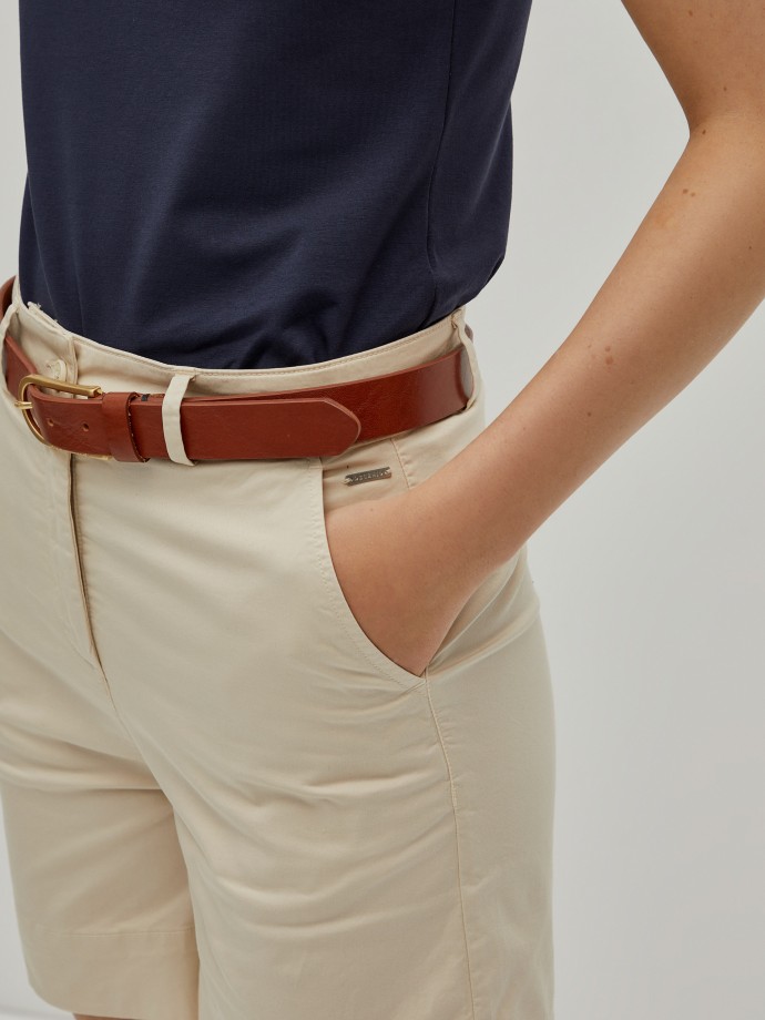 Tencel chino shorts