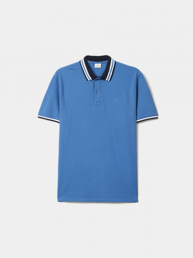 Polo piqué com riscas Polo piqué com riscas