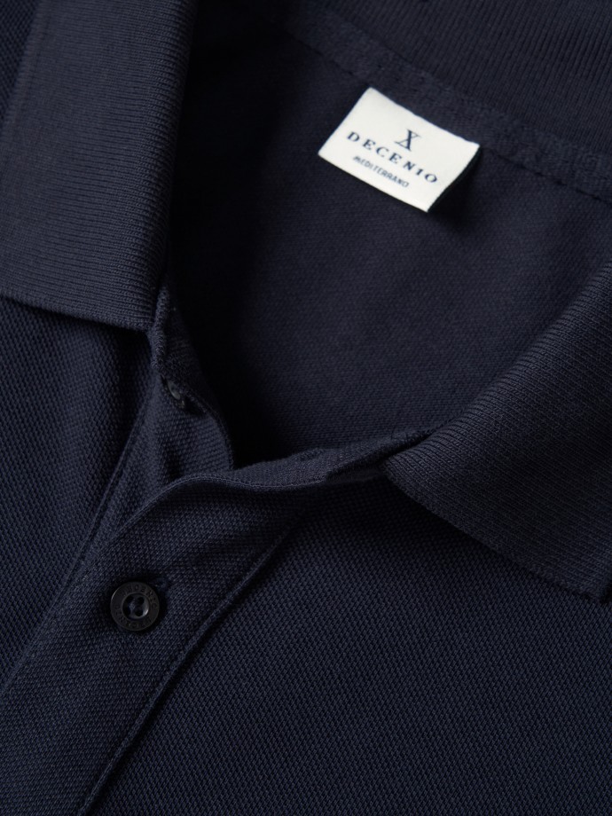 Regular fit piqu polo shirt