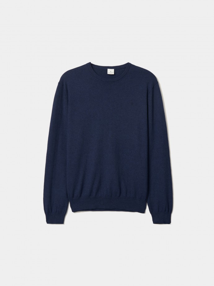 Cotton and cashmere pullover