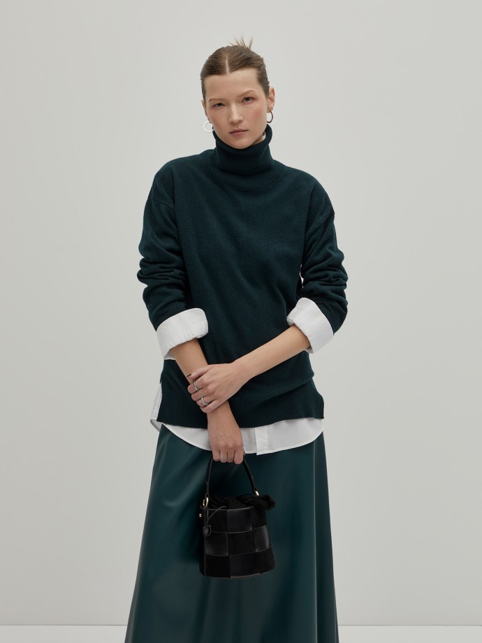 Turtleneck wool sweater