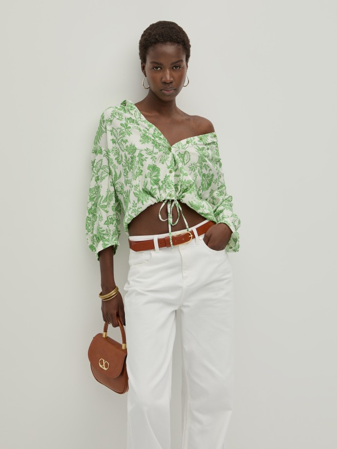 Blusa fluida estampada Blusa fluida estampada