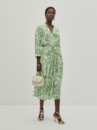 Vestido midi floral