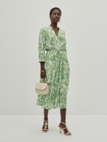 Vestido midi de flores