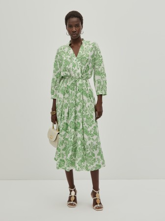 Vestido midi floral Vestido midi floral