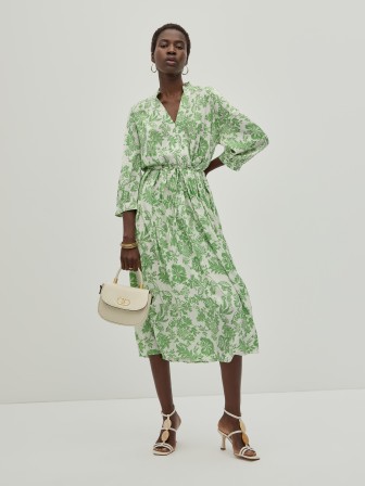 Vestido midi floral Vestido midi floral