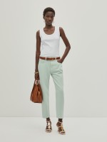 Calas denim em algodo e liocel