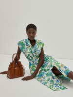 Printed shirt dress