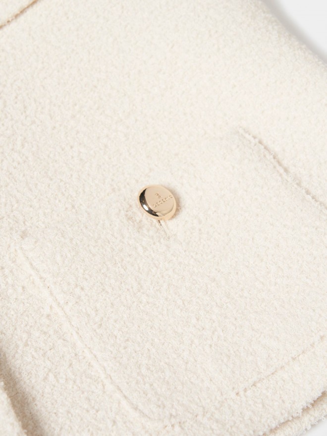 Casaco tweed curto
