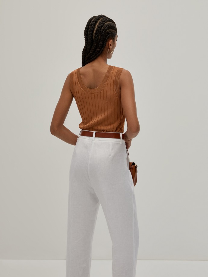 Rib knit top