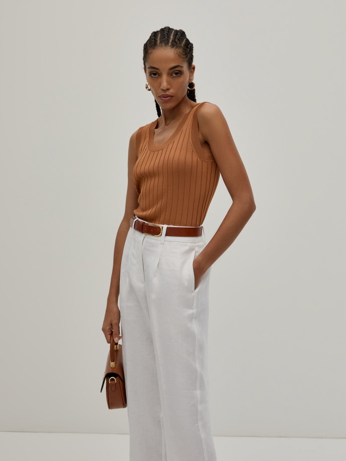 Rib knit top