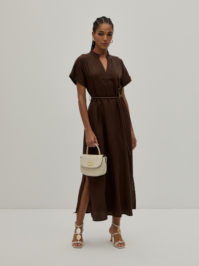 Short sleeve midi dress