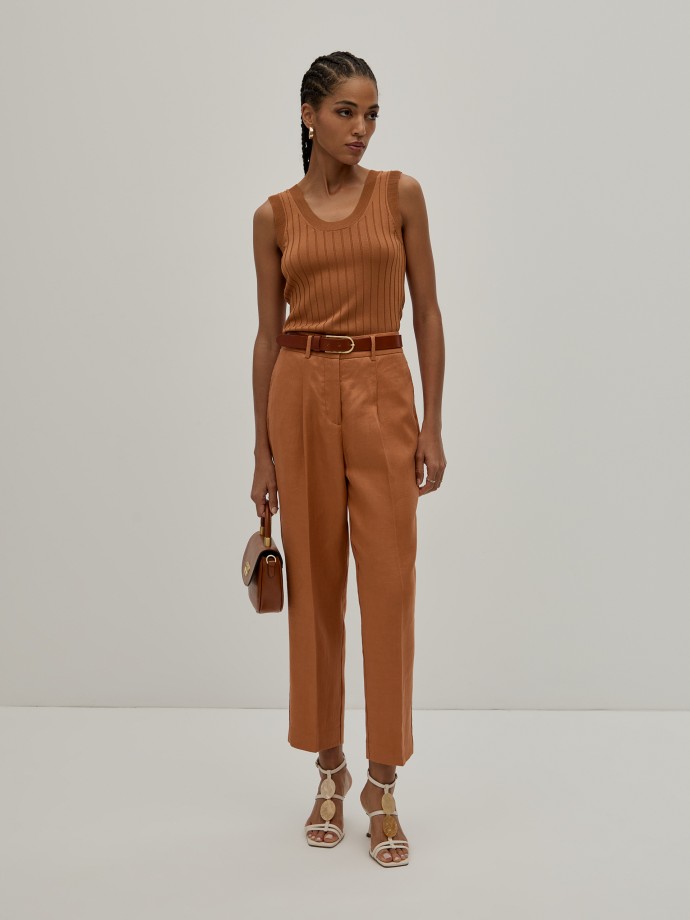 Classic linen trousers