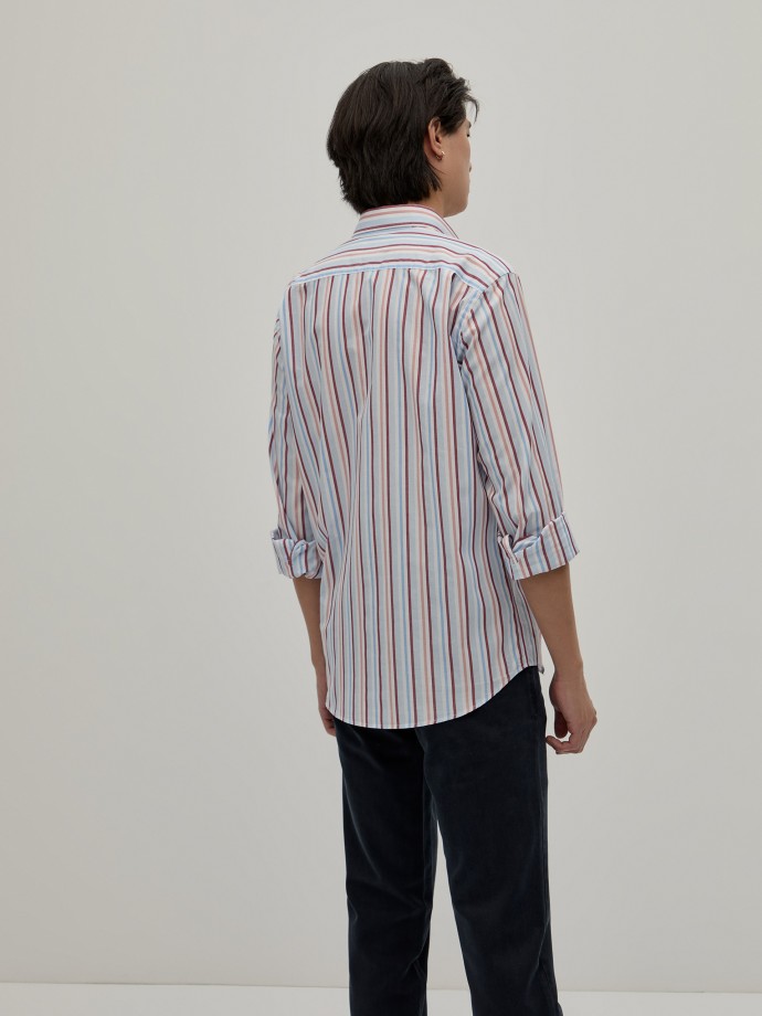 Camisa Regular Fit com riscas