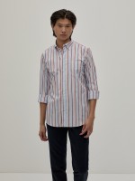 Camisa Regular Fit com riscas