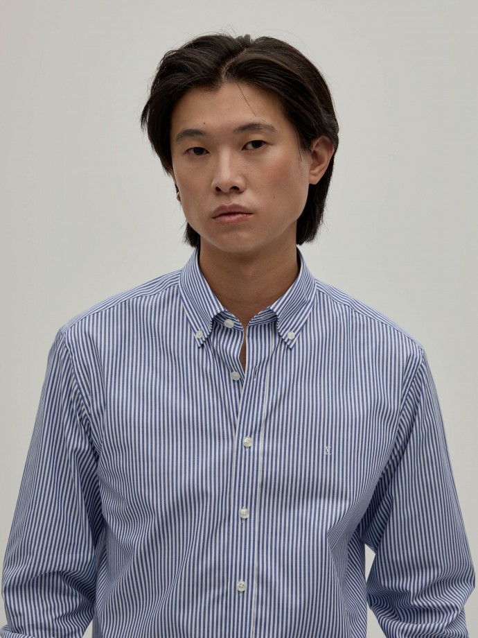 Camisa regular fit s riscas