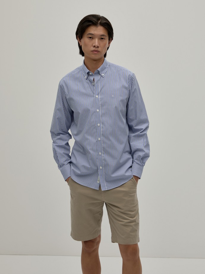 Camisa regular fit s riscas