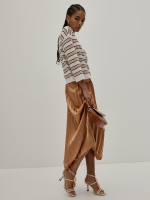 Long pleated skirt