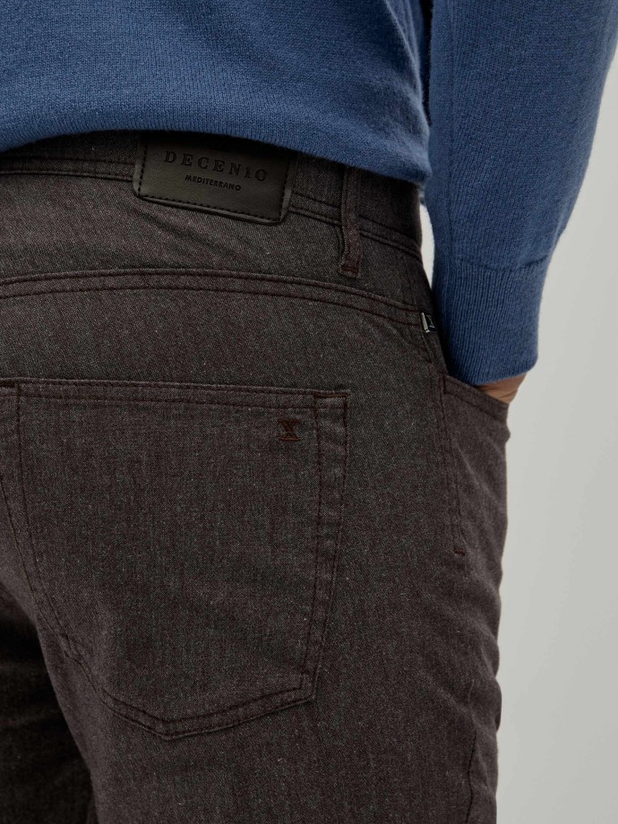 Regular fit 5 pocket trousers