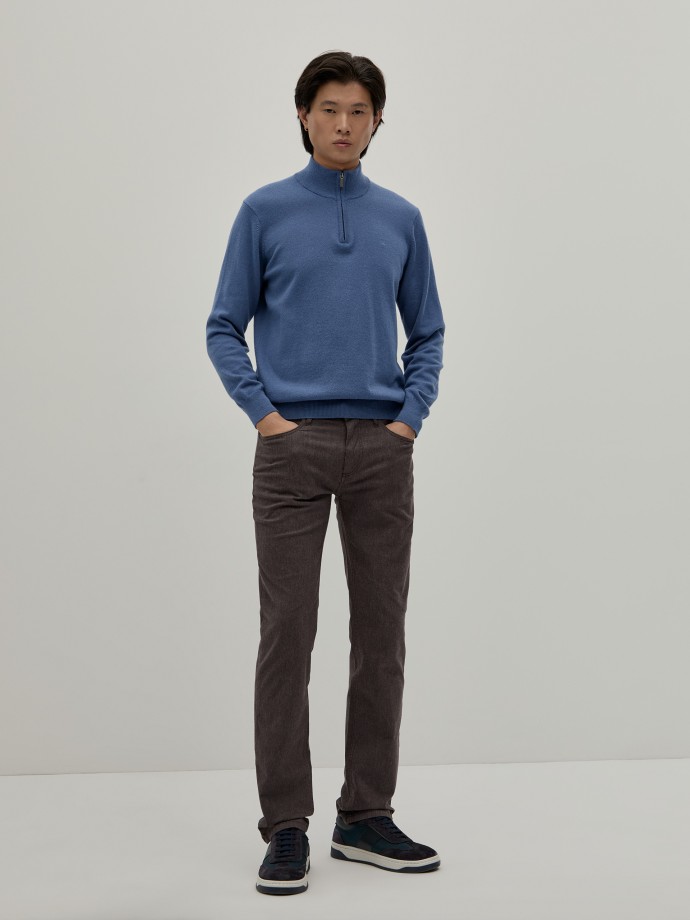 Regular fit 5 pocket trousers
