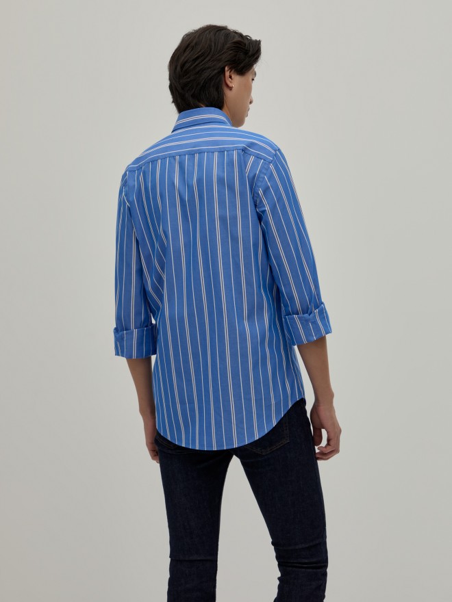 Striped slim fit shirt
