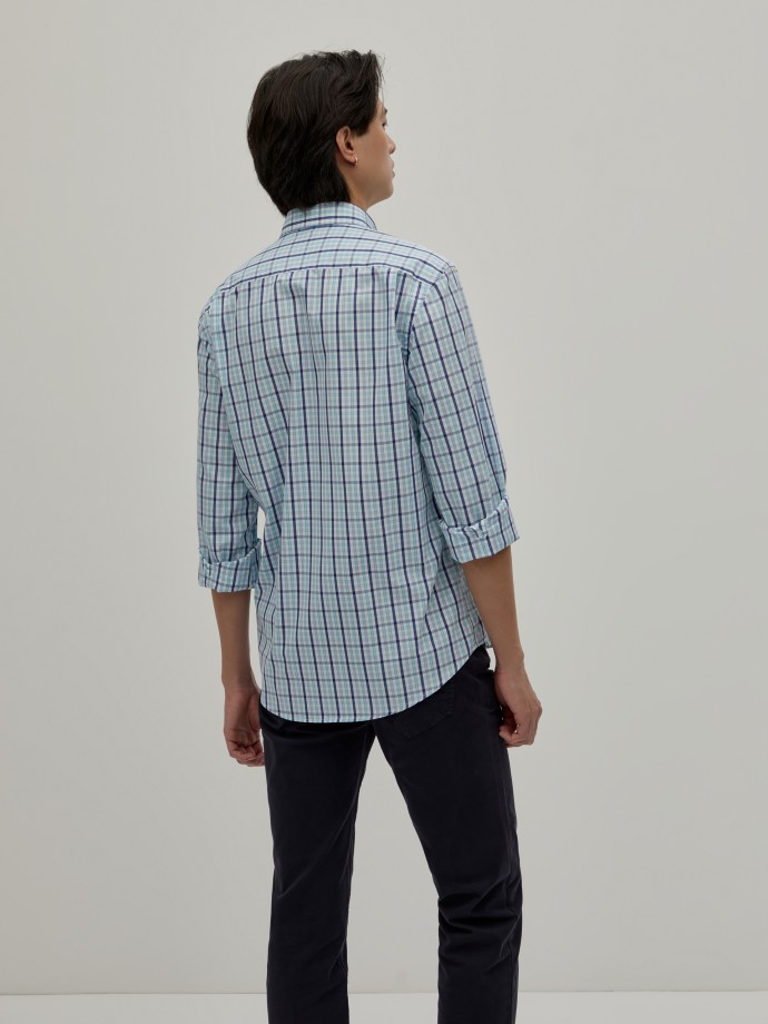 Camisa regular fit xadrez