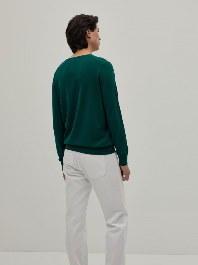 Cotton V-neck sweater Cotton V-neck sweater