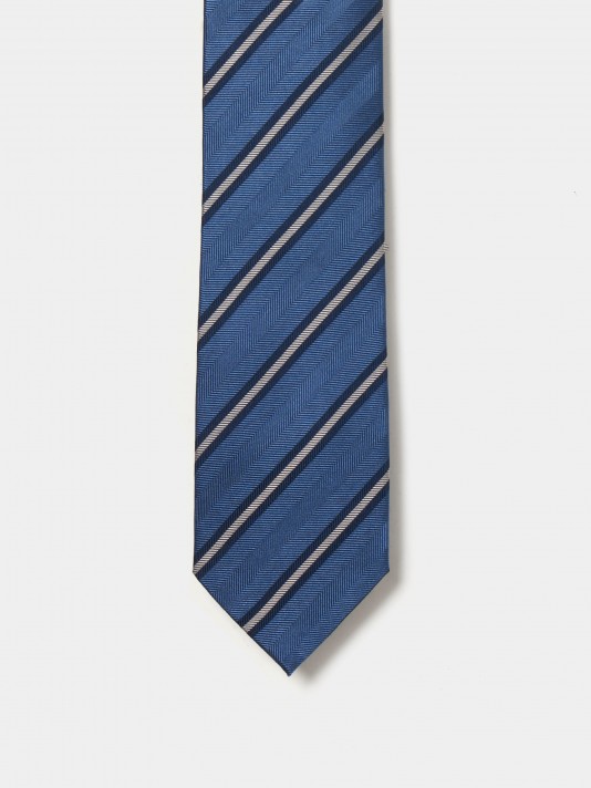 Striped silk tie
