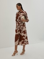 Vestido camisero estampado