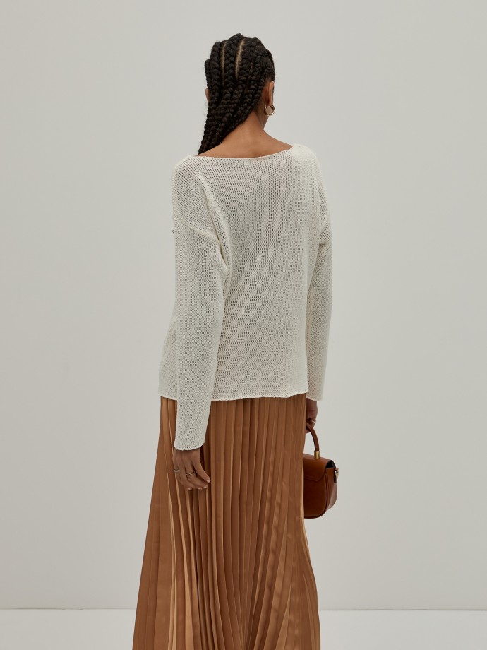 Camisola malha tricotada