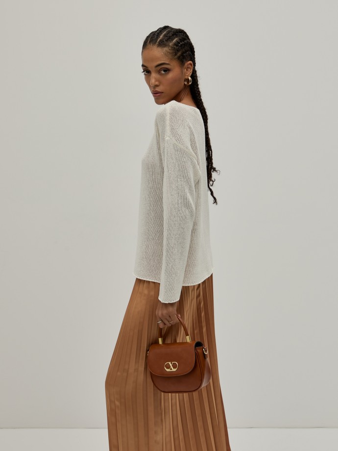 Camisola malha tricotada