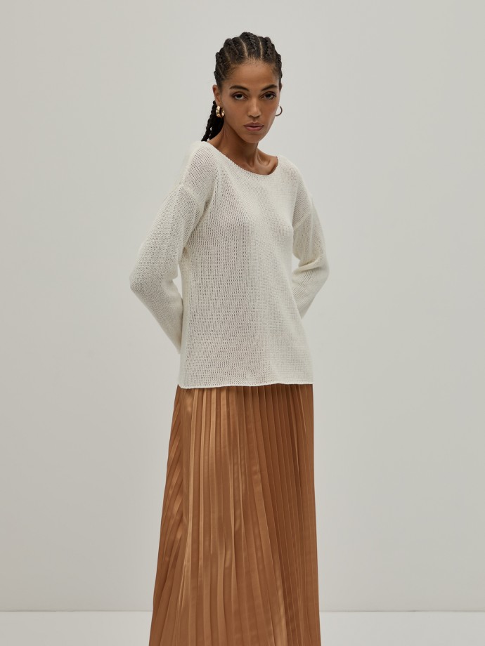 Camisola malha tricotada