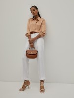 Pantaln clsico de lino