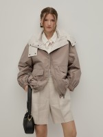 Parka reversvel com capuz