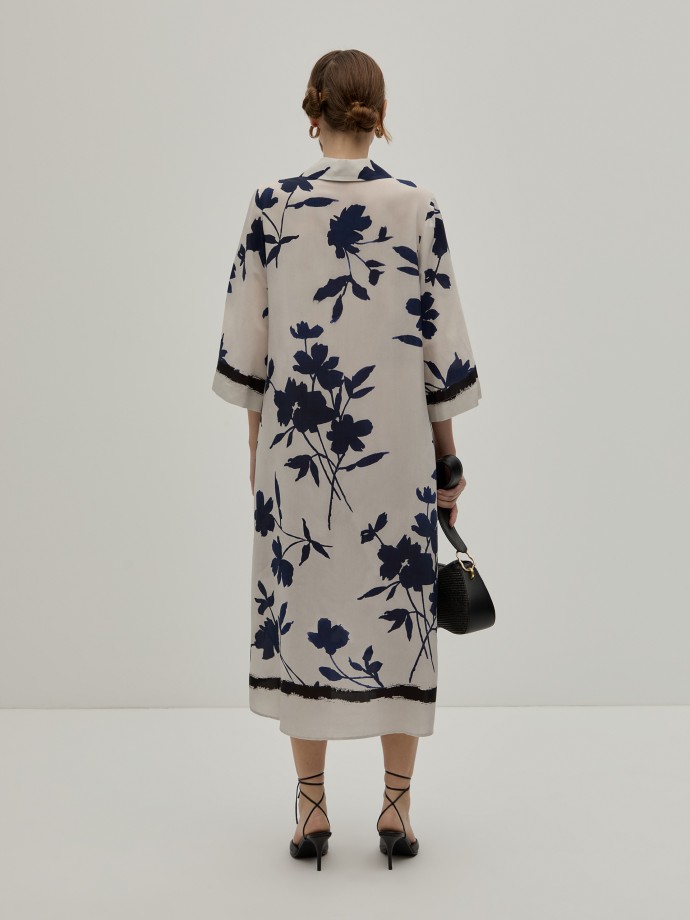Vestido midi estampado