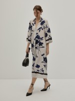 Vestido midi estampado