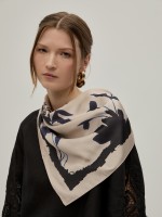 Floral printed scarf