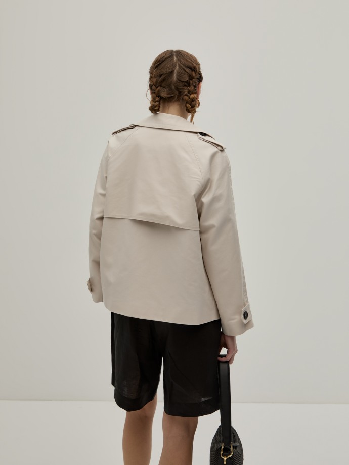 Gabardine curta