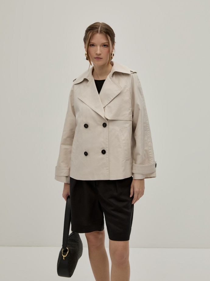 Gabardine curta
