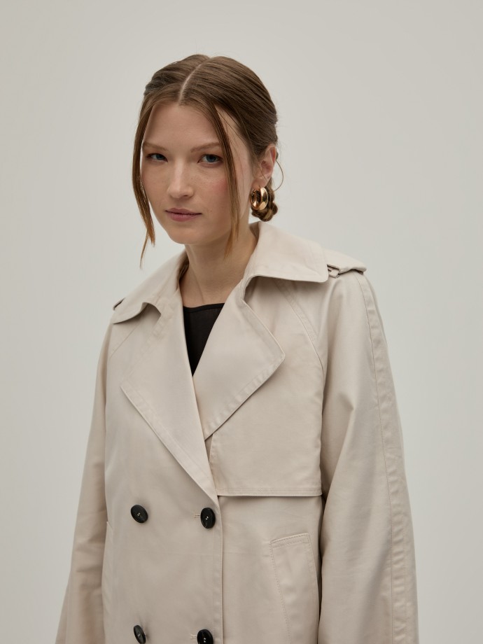 Gabardine curta