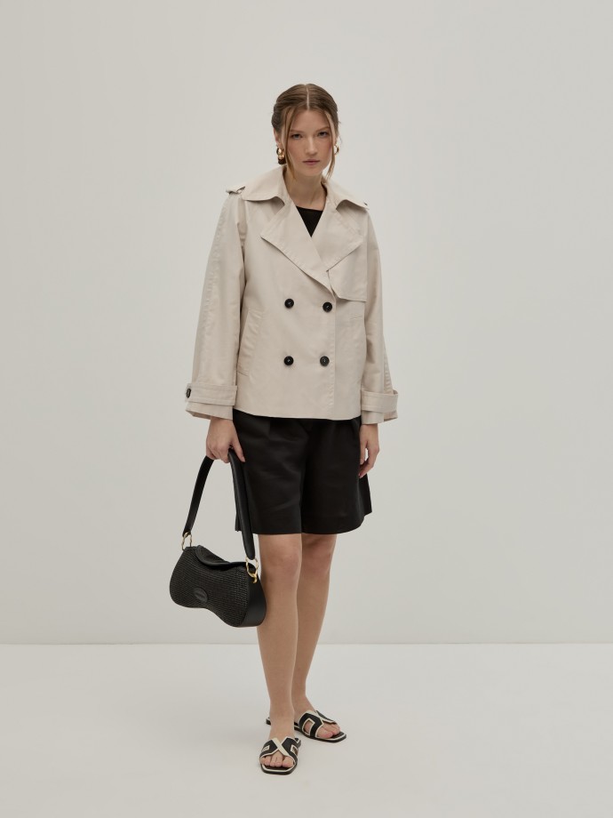 Gabardine curta