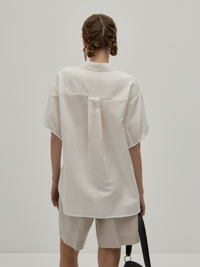 Camisa de lino y algodn