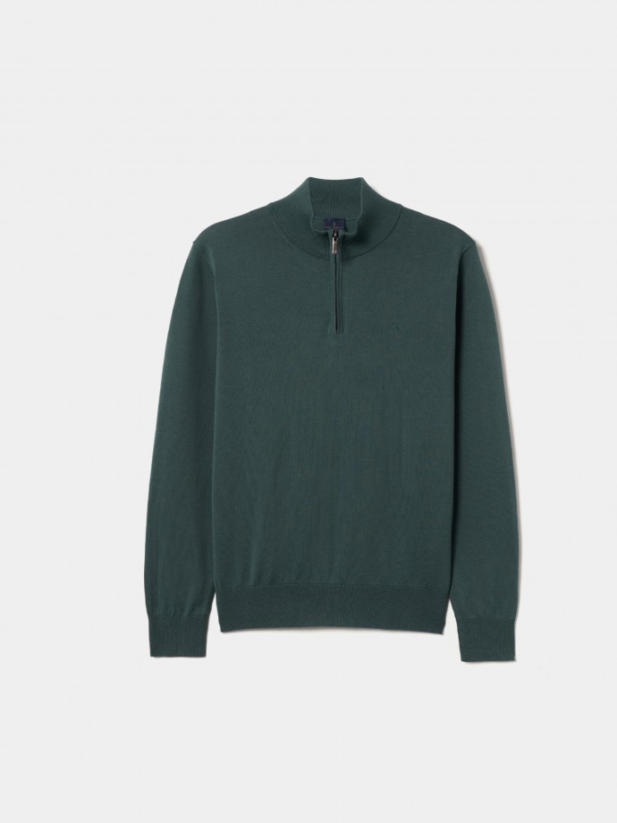 Sweater with zipper