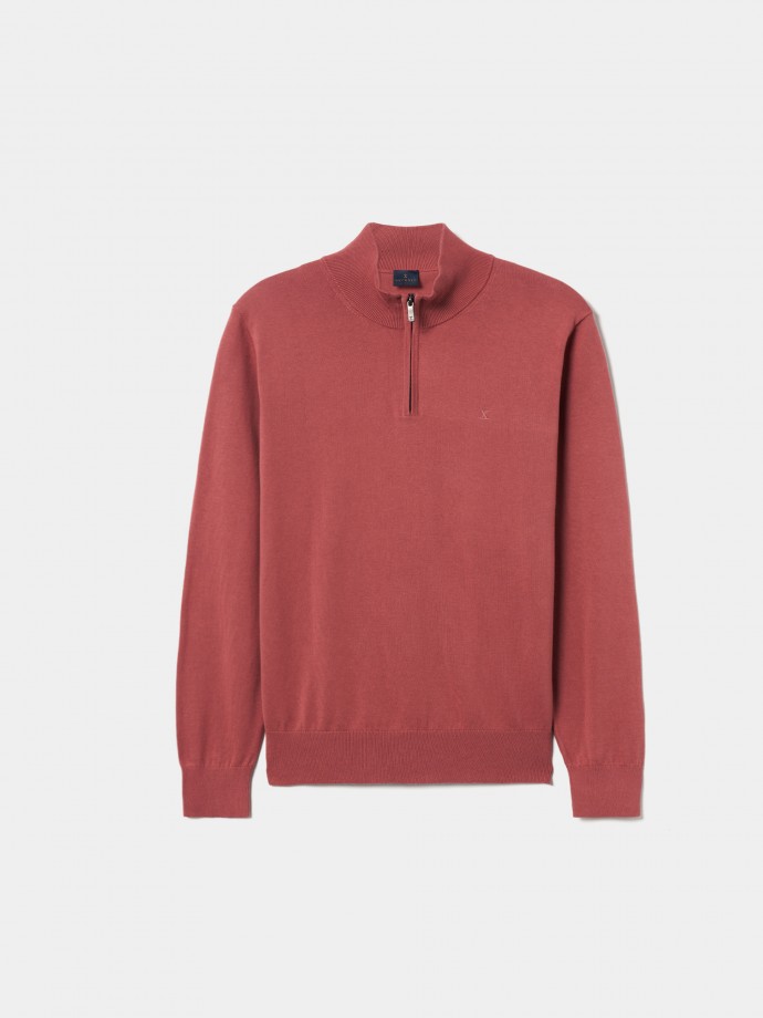 Sweater with zipper