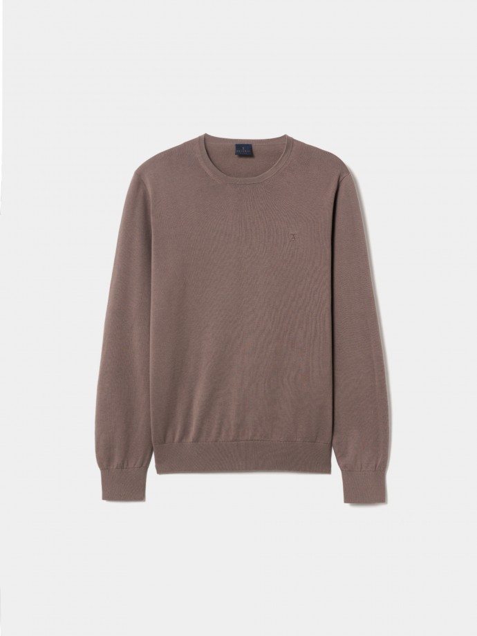 Pullover decote redondo