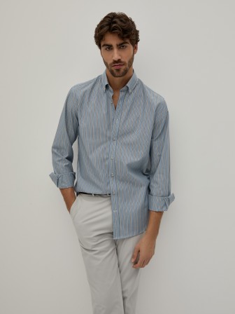 Regular fit striped shirt