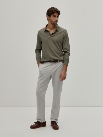 Drawstring chino pants
