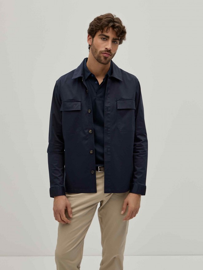 Overshirt with pockets