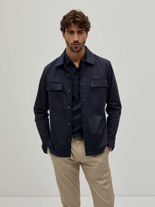 Sobrecamisa con bolsillos