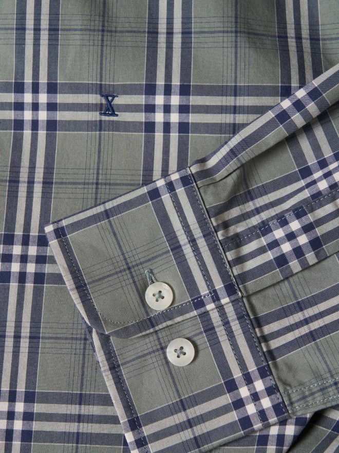 Camisa de algodón a cuadros Camisa de algodón a cuadros